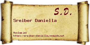 Sreiber Daniella névjegykártya