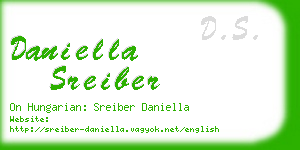 daniella sreiber business card